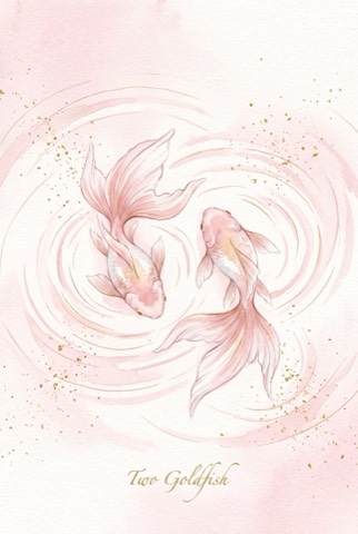魚と小鳥の絵5枚|リビング・子ども部屋に飾るアートとスマホ壁紙(絵は AI 生成)